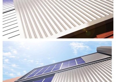 Avvolgibile in alluminio con celle fotovoltaiche